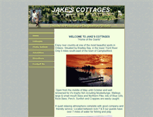 Tablet Screenshot of jakescottages.ca